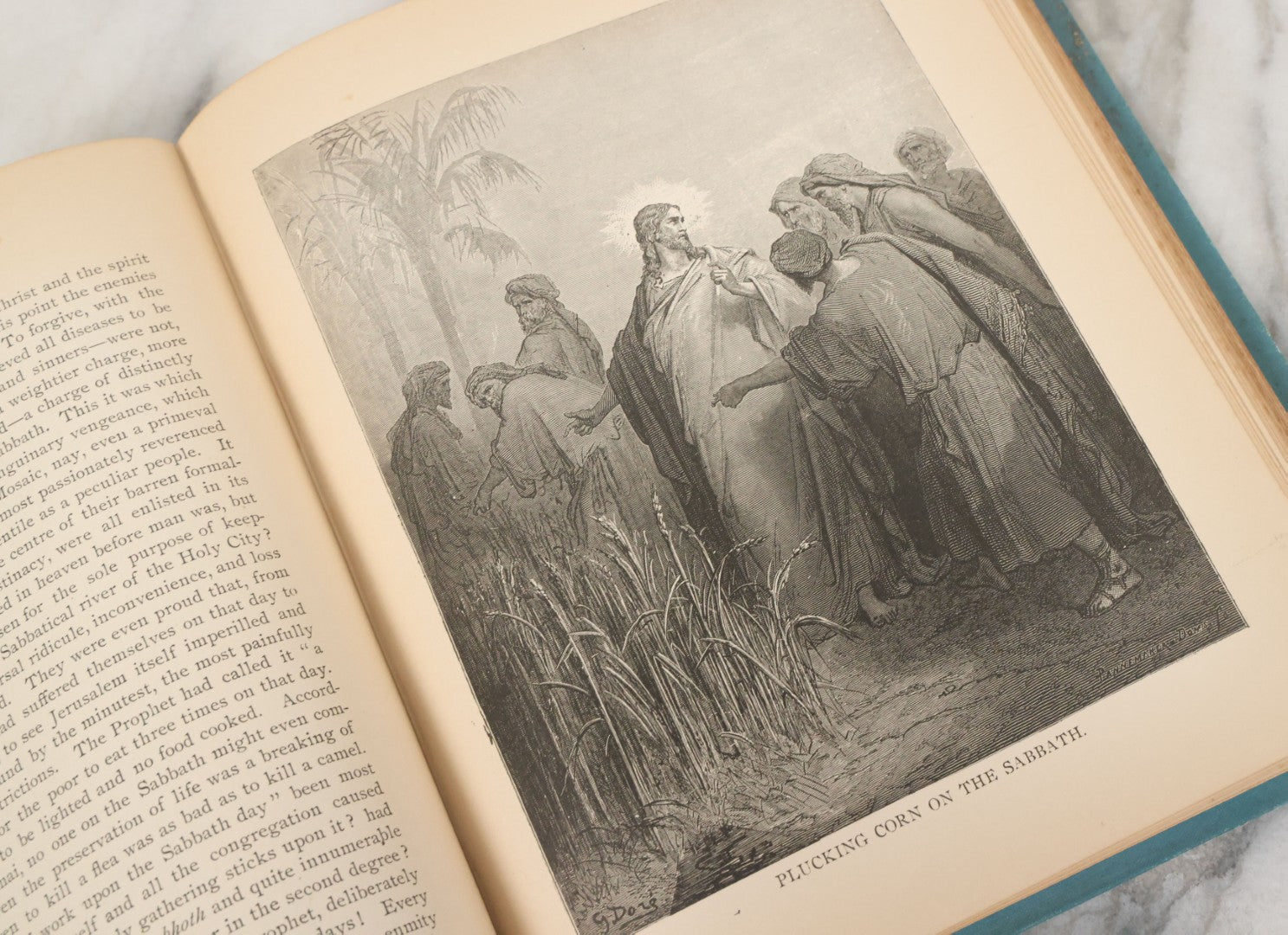 Lot 149 - "The Story Of Jesus, The Life Of Christ" Antique Book By Canon Farrar, Archdeacon On Westminster, Illustrated With Full Page Engravings By Gustave Dore And Others, Globe Bible Publishing Co., Philadelphia 1890