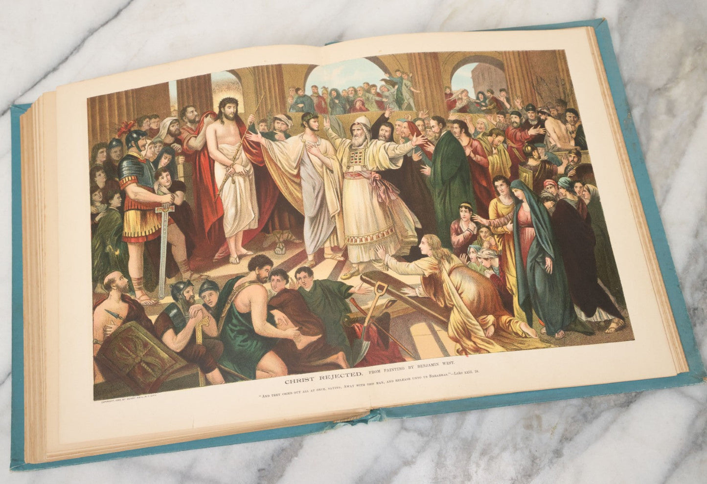 Lot 149 - "The Story Of Jesus, The Life Of Christ" Antique Book By Canon Farrar, Archdeacon On Westminster, Illustrated With Full Page Engravings By Gustave Dore And Others, Globe Bible Publishing Co., Philadelphia 1890