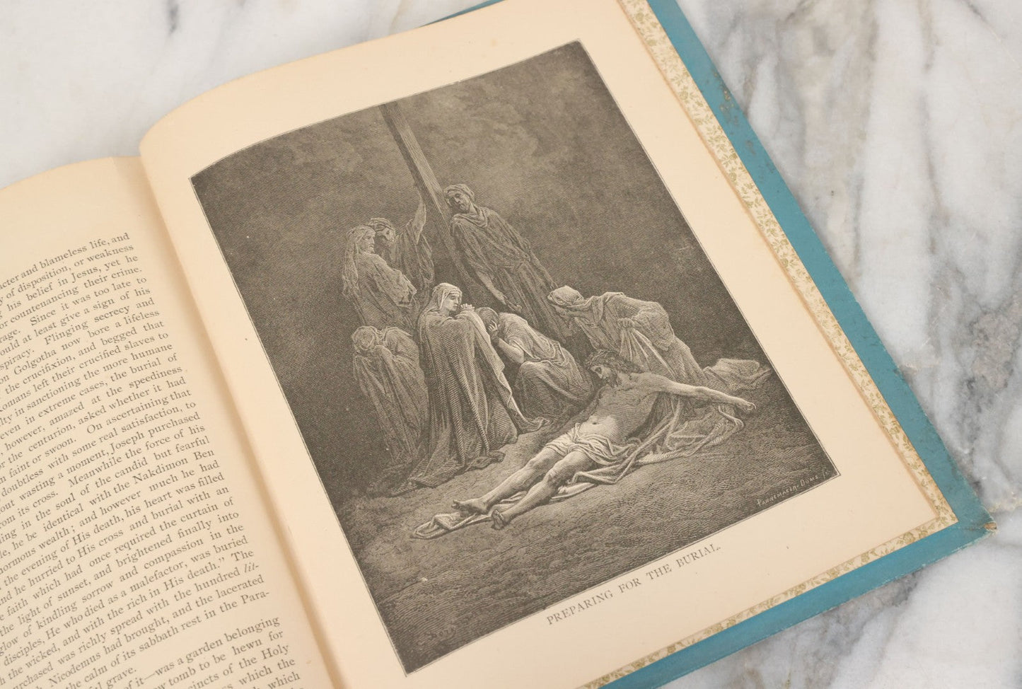 Lot 149 - "The Story Of Jesus, The Life Of Christ" Antique Book By Canon Farrar, Archdeacon On Westminster, Illustrated With Full Page Engravings By Gustave Dore And Others, Globe Bible Publishing Co., Philadelphia 1890