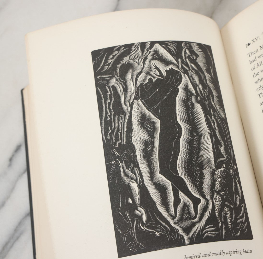 Lot 152 - "The Music From Behind The Moon, An Epitome" Vintage Book By James Branch Cabell, With 8 Engravings By Leon Underwood, First Publication Of The John Day Company, Publishers, New York, 1926, First Edition, Limited Edition Of 3000 Copies