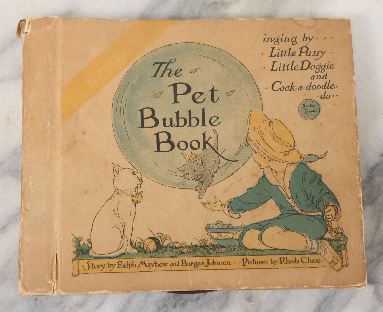 Lot 155 - "The Pet Bubble Book", Sixth Version, "The Harper-Columbia Book That Sings", Story By Ralph Mayhew And Burges Johnson, Pictures By Rhoda Chase, With Three Records By Columbia Graphophone Co., Harper & Brothers, Publishers, 1919