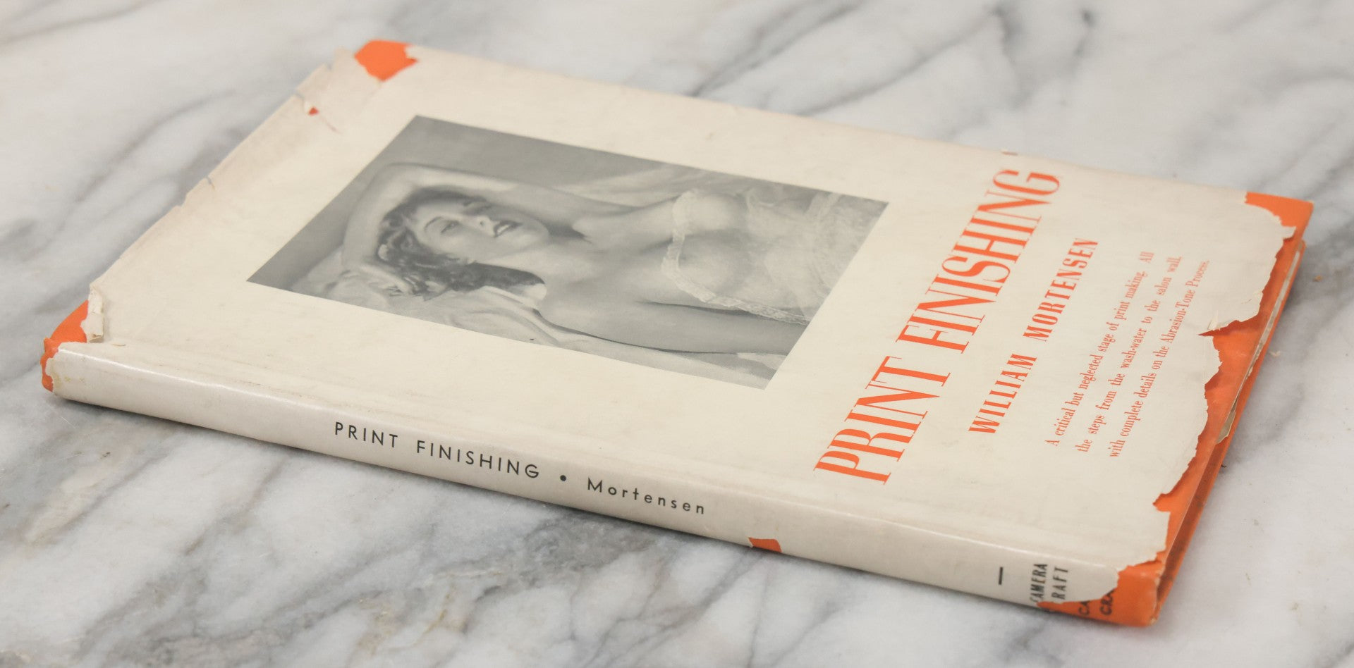 Lot 156 - "Print Finishing" Vintage Book By William Mortensen, Copyright 1938, Camera Craft Publishing Company, San Francisco, First Edition, Second Printing, 1940, With Nude Illustration On Dust Jacket