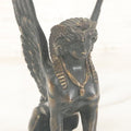 Lot 012 - Antique Cast Metal (Likely Bronze) Egyptian Revival Sphinx Figurine, Height 4-3/8"
