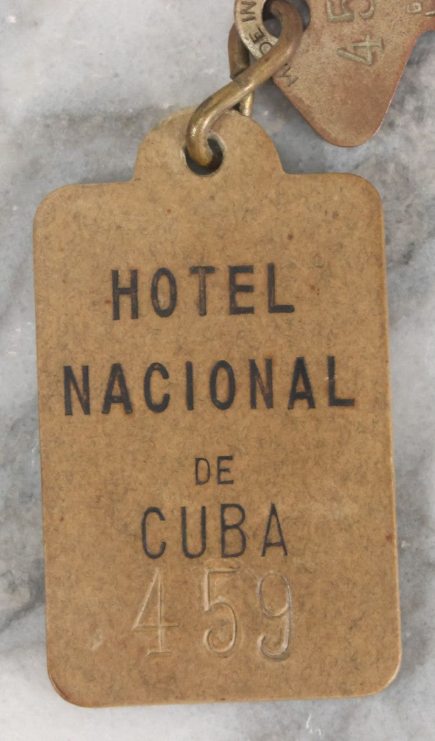 Lot 039 - Vintage Key From Hotel Nacional De Cuba With Key Tag No. 459 Key By Yale And Towne Manufacturing Co., U.S.A.