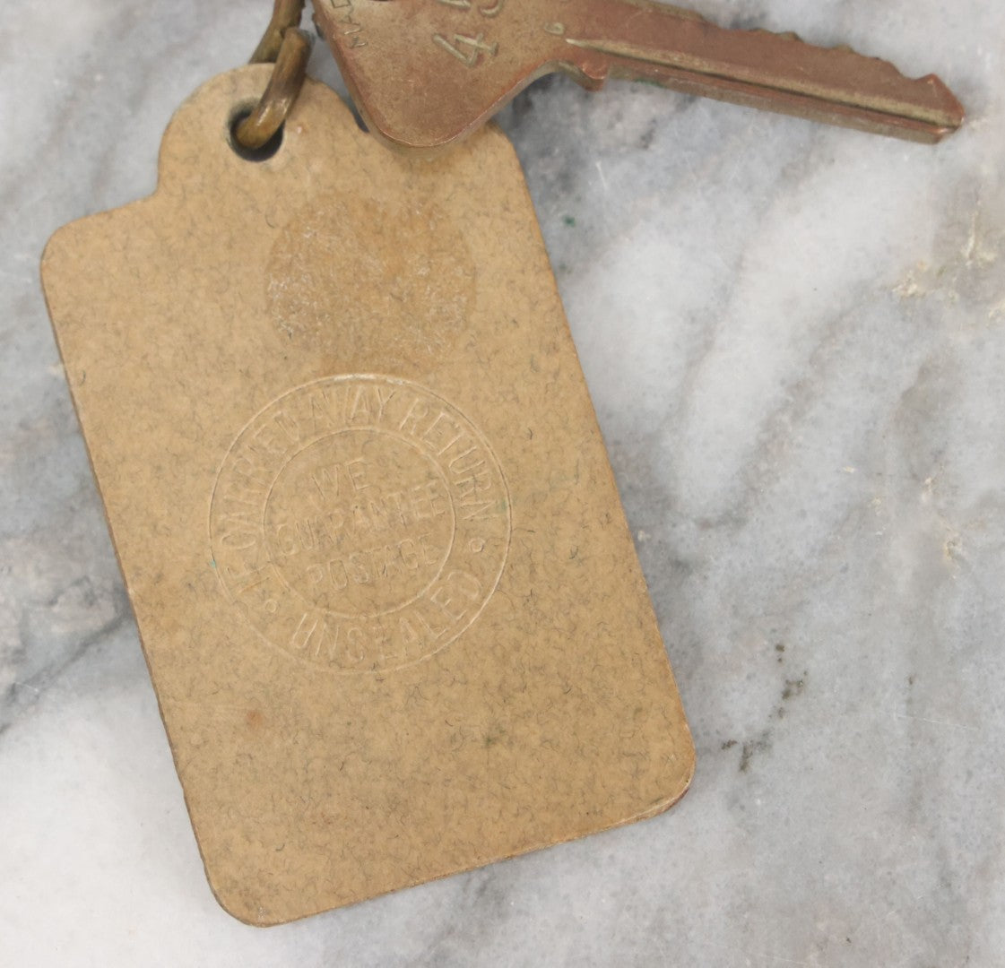 Lot 039 - Vintage Key From Hotel Nacional De Cuba With Key Tag No. 459 Key By Yale And Towne Manufacturing Co., U.S.A.