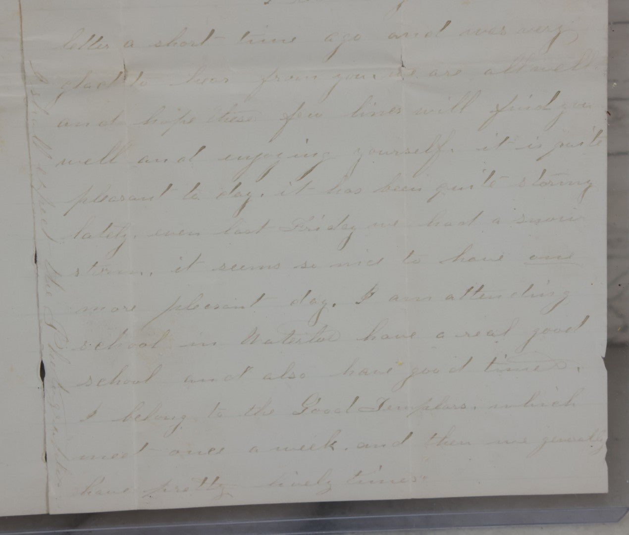 Lot 081 - Antique Handwritten Letter Dated April 26, 1865, Waterloo, New York, Mentioning The Assassination Of President Abraham Lincoln By John Wilkes Booth, With C.O.A. And Transcription, Note Loss To Upper Portion Of Paper, Includes Envelope
