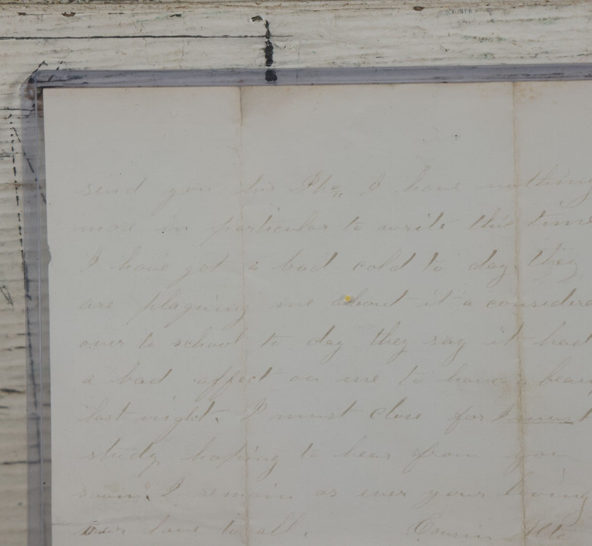 Lot 081 - Antique Handwritten Letter Dated April 26, 1865, Waterloo, New York, Mentioning The Assassination Of President Abraham Lincoln By John Wilkes Booth, With C.O.A. And Transcription, Note Loss To Upper Portion Of Paper, Includes Envelope