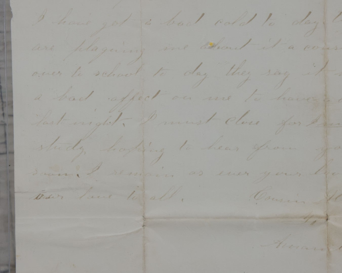 Lot 081 - Antique Handwritten Letter Dated April 26, 1865, Waterloo, New York, Mentioning The Assassination Of President Abraham Lincoln By John Wilkes Booth, With C.O.A. And Transcription, Note Loss To Upper Portion Of Paper, Includes Envelope