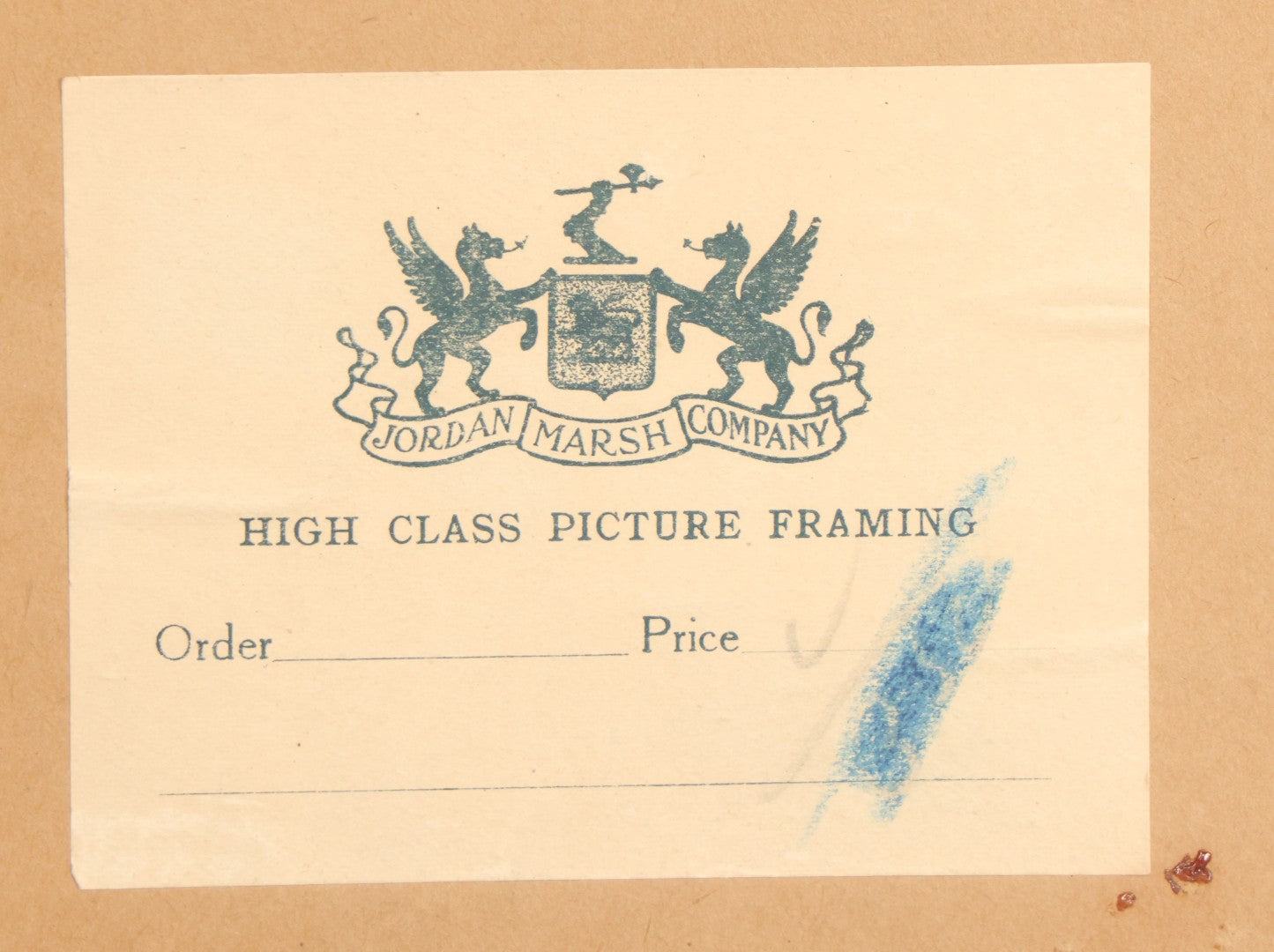 Lot 005 - Antique Flush Mounted Boarded Photograph Of Seagulls Over San Francisco California By Willard E. Worden (1868-1946), Circa 1900, In Frame, Framed At Jordan Marsh Company, 13-5/8" x 9-5/8"