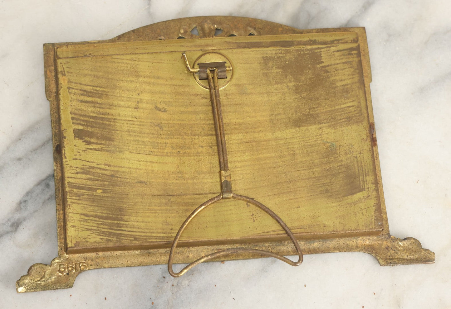 Lot 009 - Antique Art Nouveau Cast Metal Perpetual Calendar, "Tempus Fugit" ("Time Flies"), From Virgil Poem Georgics, With Complete Set Of Cardstock Inserts