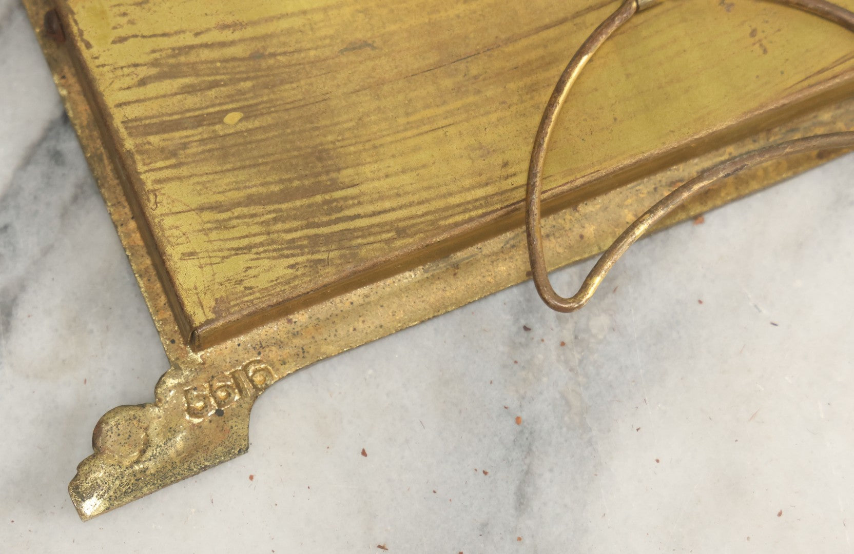 Lot 009 - Antique Art Nouveau Cast Metal Perpetual Calendar, "Tempus Fugit" ("Time Flies"), From Virgil Poem Georgics, With Complete Set Of Cardstock Inserts