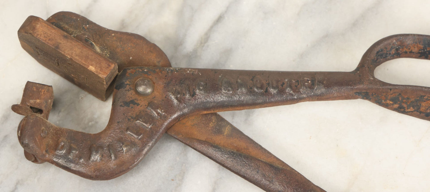 Lot 019 - Antique Cast Iron Dr. Miller Pig Snouter, Patented September 20, 1898