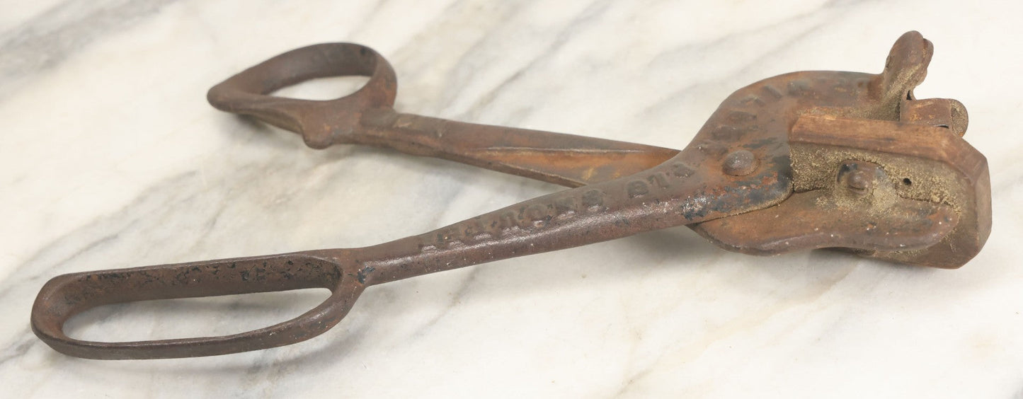 Lot 019 - Antique Cast Iron Dr. Miller Pig Snouter, Patented September 20, 1898