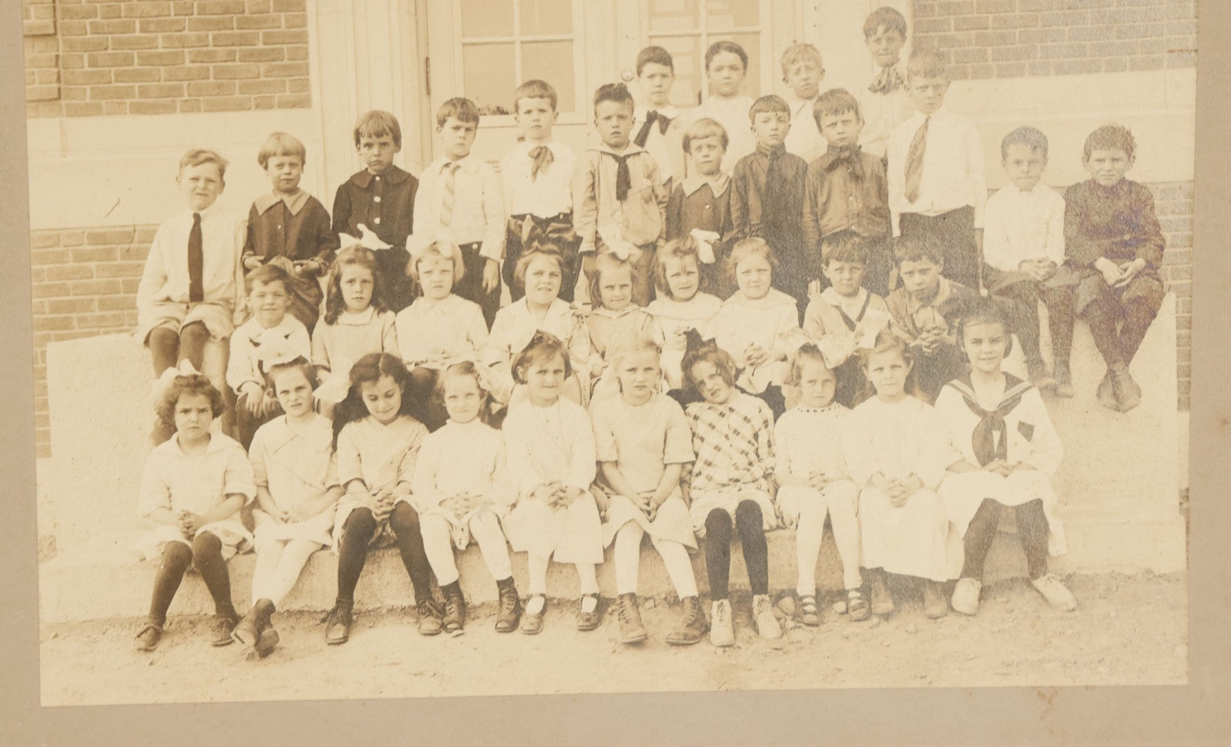 Lot 062 - Grouping Of Three Antique Boarded Photographs Of School Classes Including Miss Coleman's Kindergarten Class Taken May, 1914 On A Field Trip To The Antietam Battlefield Civil War Memorial, And Photos From 1915 And 1916