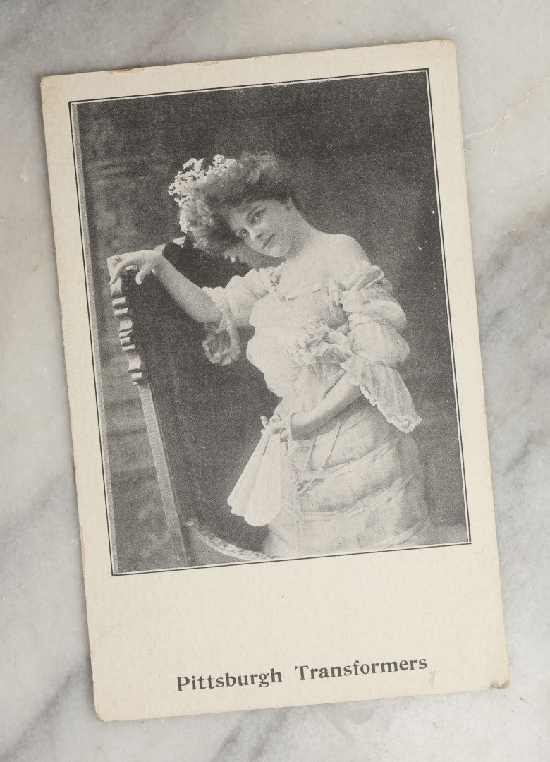 Lot 090 - Grouping Of Ten Antique And Vintage Illustrated Postcards Of Women Including "Anticipation", "With Best Wishes", Embossed "Ready For Water" Card, Etc., (Grouping J)