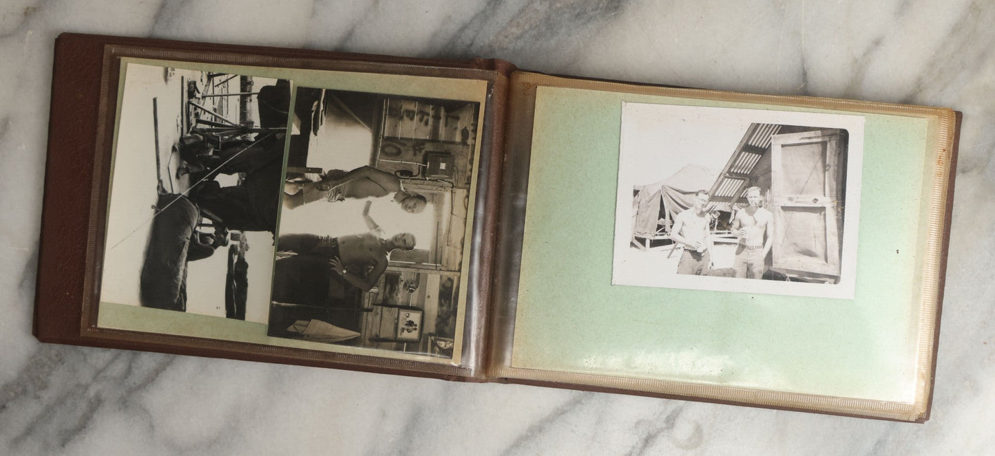 Lot 091 - Vintage Vietnam War Era Snapshot Photo Album Including Photos Of Soldiers On Deployment, At Home, And More, In "Souvenir Of Vietnam" Album