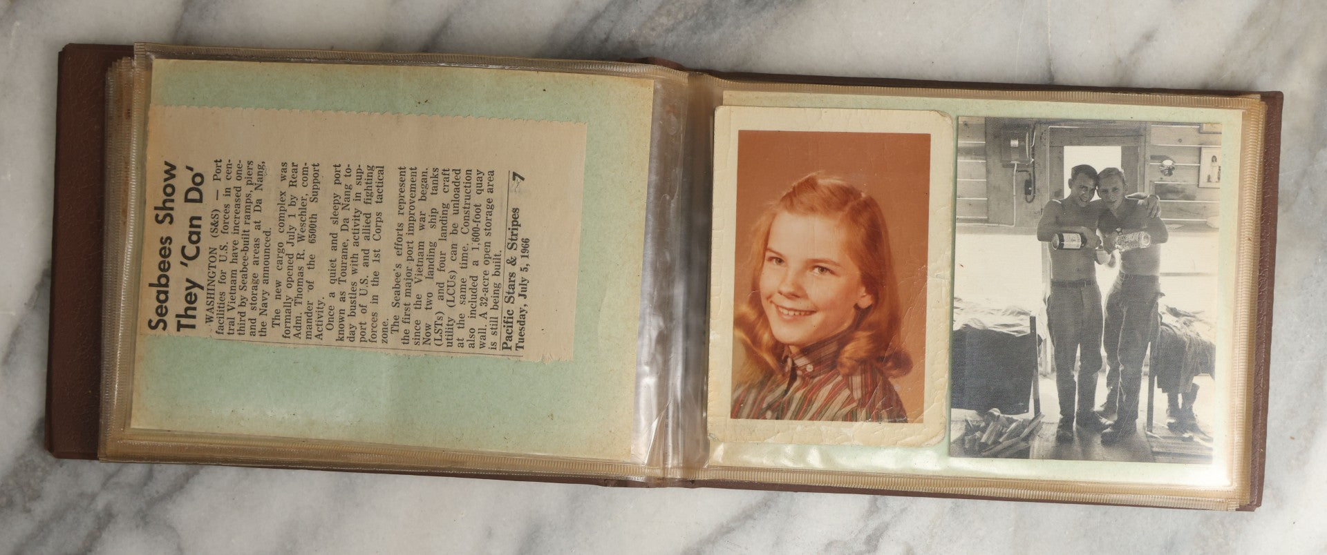 Lot 091 - Vintage Vietnam War Era Snapshot Photo Album Including Photos Of Soldiers On Deployment, At Home, And More, In "Souvenir Of Vietnam" Album