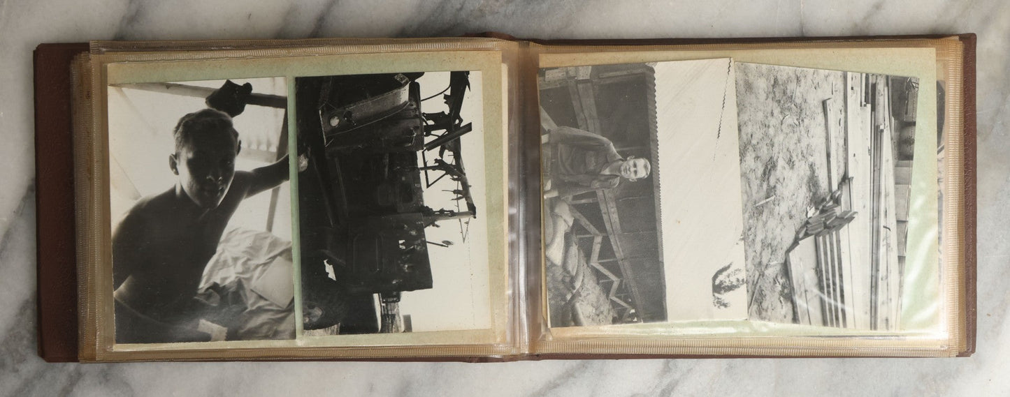 Lot 091 - Vintage Vietnam War Era Snapshot Photo Album Including Photos Of Soldiers On Deployment, At Home, And More, In "Souvenir Of Vietnam" Album