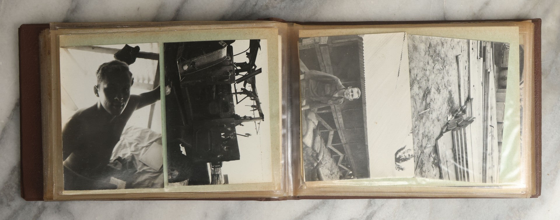 Lot 091 - Vintage Vietnam War Era Snapshot Photo Album Including Photos Of Soldiers On Deployment, At Home, And More, In "Souvenir Of Vietnam" Album