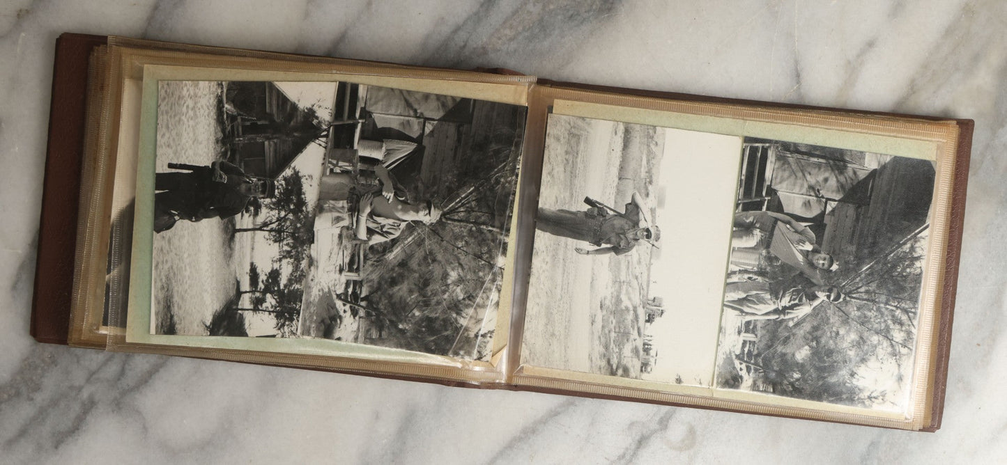 Lot 091 - Vintage Vietnam War Era Snapshot Photo Album Including Photos Of Soldiers On Deployment, At Home, And More, In "Souvenir Of Vietnam" Album
