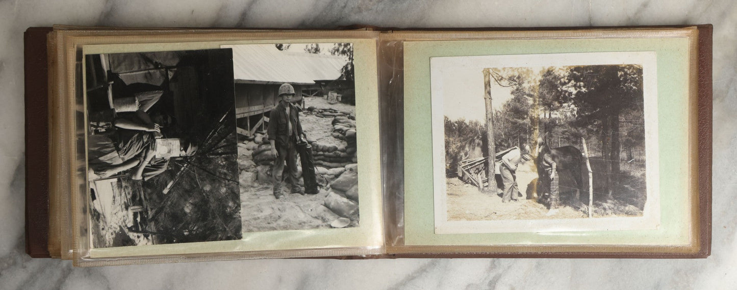 Lot 091 - Vintage Vietnam War Era Snapshot Photo Album Including Photos Of Soldiers On Deployment, At Home, And More, In "Souvenir Of Vietnam" Album