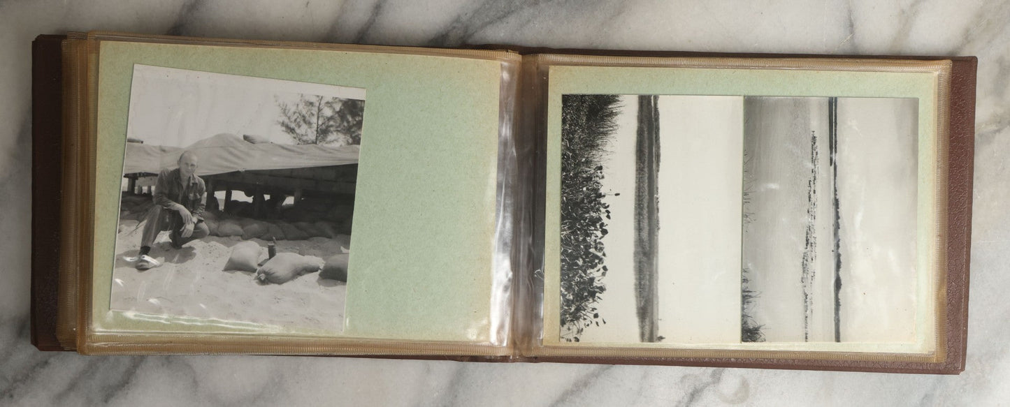 Lot 091 - Vintage Vietnam War Era Snapshot Photo Album Including Photos Of Soldiers On Deployment, At Home, And More, In "Souvenir Of Vietnam" Album