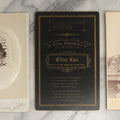 Lot 098 - Grouping Of Five Antique Cabinet Cards Including A Memorial Card For William Wood, Died 1889, And Four Photographs Including A Little Girl With An Artist's Palette