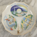 Lot 130 - Vintage New York World's Fair 1939 Souvenir Plate Featuring The Trylon & Perisphere, Other Buildings, Landmarks, Made In Japan