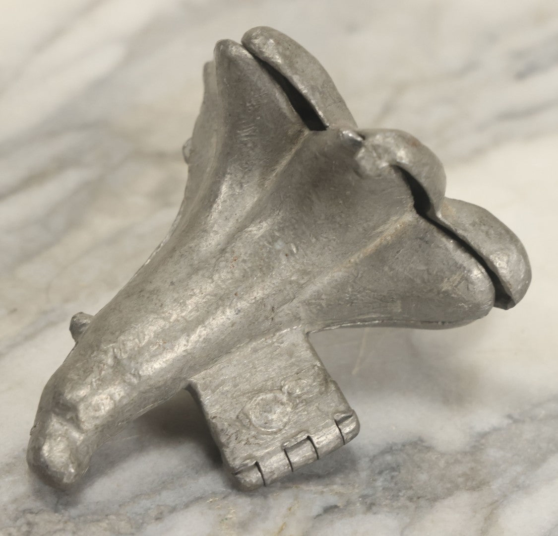 Lot 133 - Vintage Pewter Ice Cream Chocolate Candy Mold, Lily Flower, By Eppelsheimer , E. & Co., New York