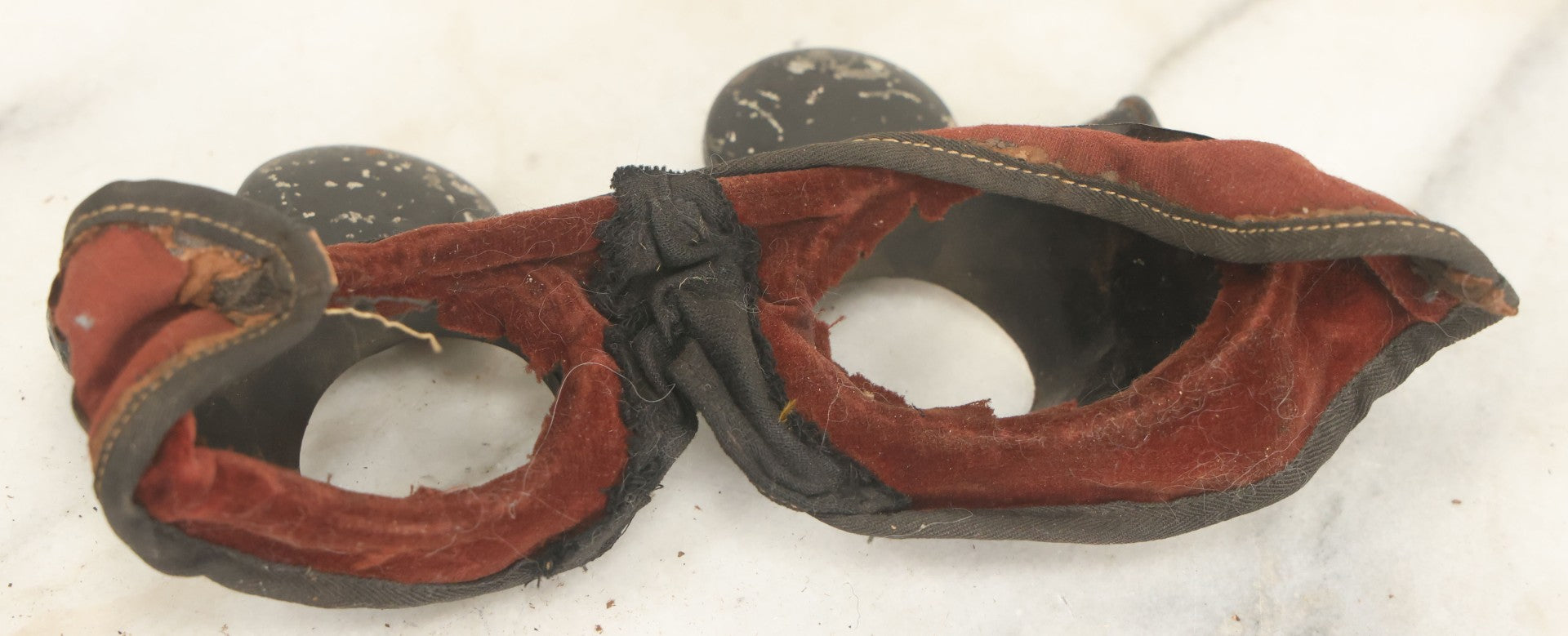 Lot 010 - Two Pairs Of Antique Odd Fellows I.O.O.F. Hoodwinks Ceremonial Goggles