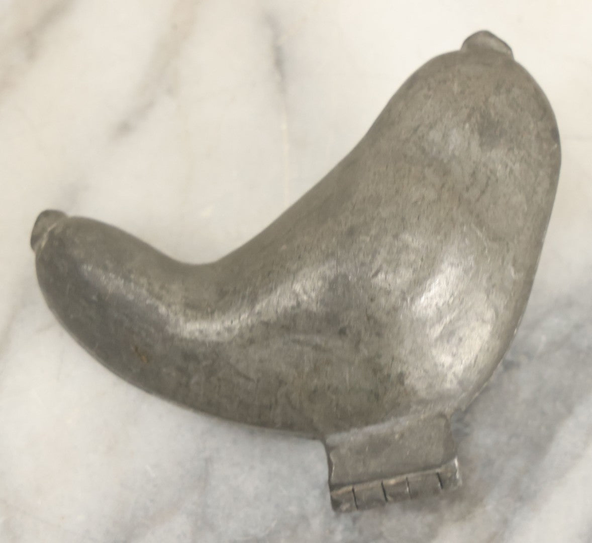 Lot 135 - Vintage Pewter Ice Cream Chocolate Candy Mold, Small Bird