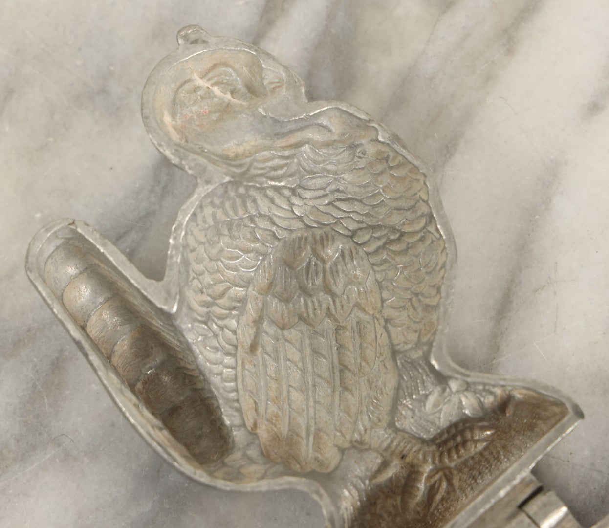 Lot 136 - Vintage Pewter Ice Cream Chocolate Candy Mold, Thanksgiving Turkey, Marked No. 429