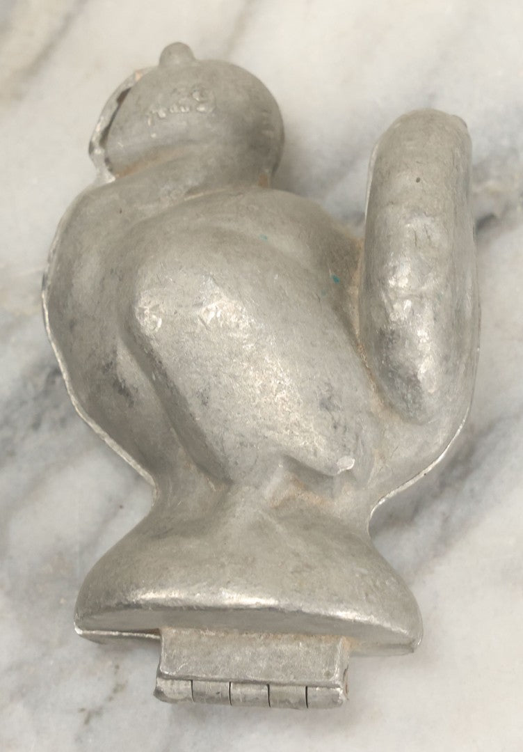 Lot 136 - Vintage Pewter Ice Cream Chocolate Candy Mold, Thanksgiving Turkey, Marked No. 429