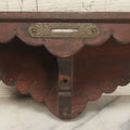 Lot 139 - Antique Seth Thomas Clock Company Wooden Clock Shelf With Built-In Level, With Partial Paper Label