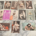 Lot 149 - Grouping Of Nineteen Vintage Risque And Semi Nude Women, Pin Up Arcade Cards, Pitch Cards, Postcard Sized