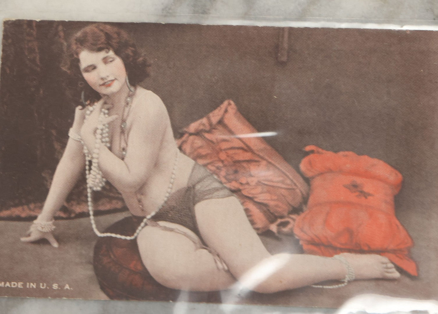 Lot 149 - Grouping Of Nineteen Vintage Risque And Semi Nude Women, Pin Up Arcade Cards, Pitch Cards, Postcard Sized