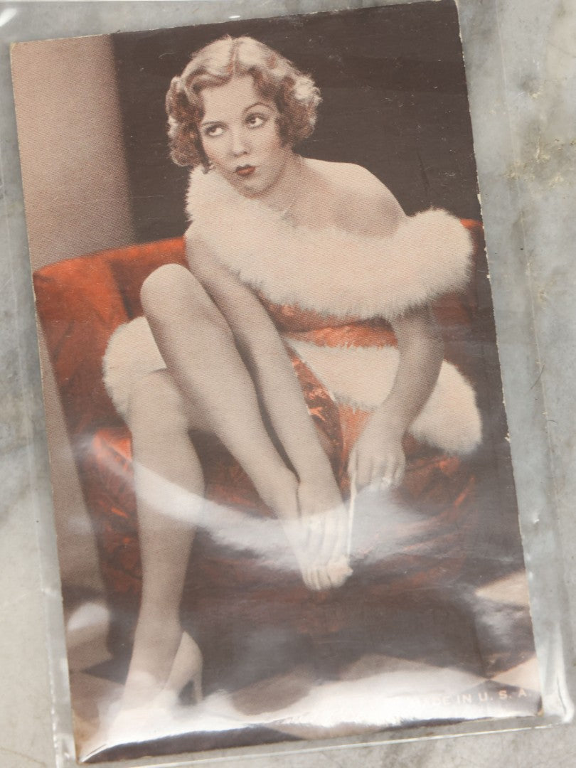Lot 149 - Grouping Of Nineteen Vintage Risque And Semi Nude Women, Pin Up Arcade Cards, Pitch Cards, Postcard Sized