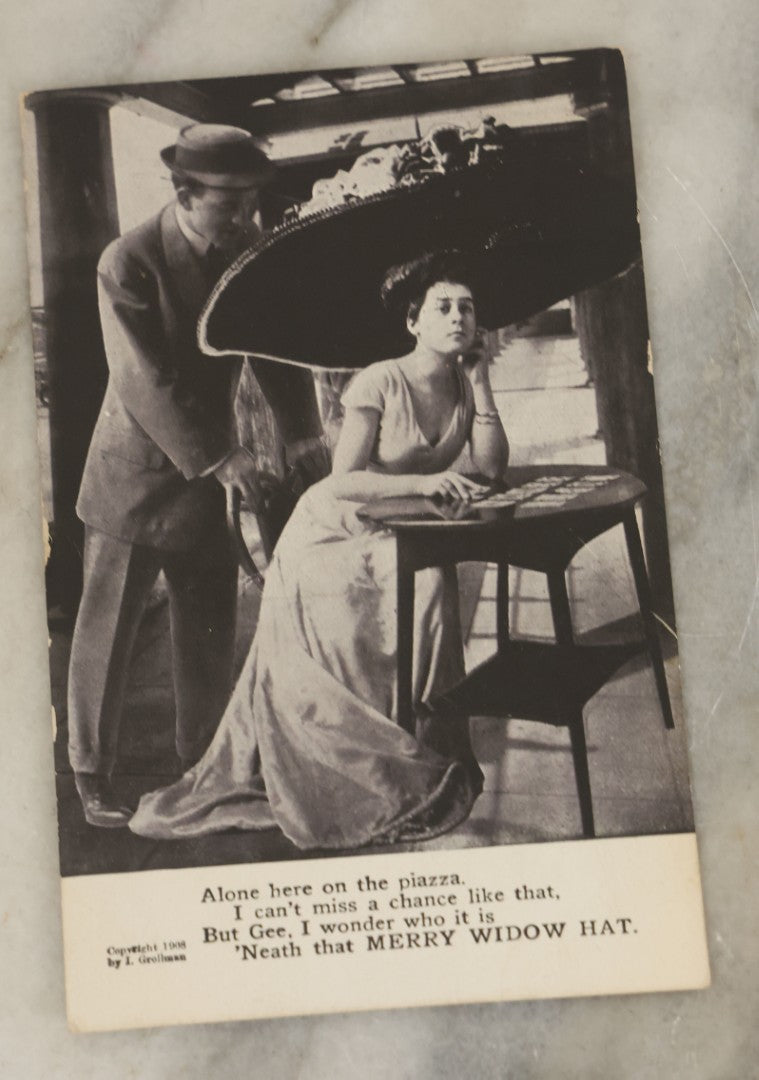 Lot 150 - Grouping Of Thirteen Antique And Vintage Death And Funeral Related Postcards, Including "The Graveyard Is So Too Lonesome, Give Me My Flowers Now"