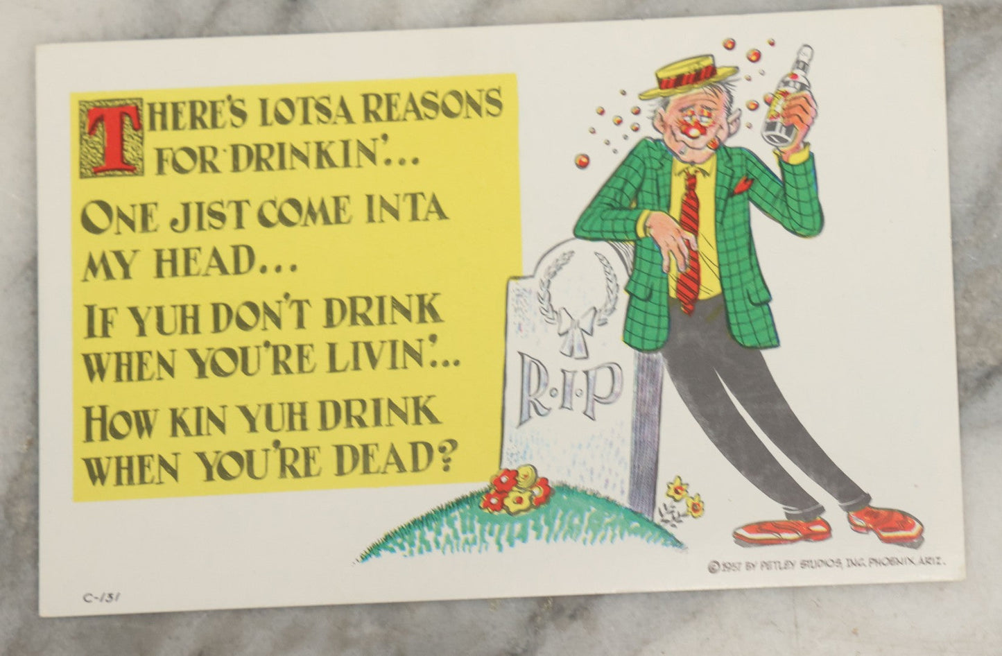 Lot 150 - Grouping Of Thirteen Antique And Vintage Death And Funeral Related Postcards, Including "The Graveyard Is So Too Lonesome, Give Me My Flowers Now"