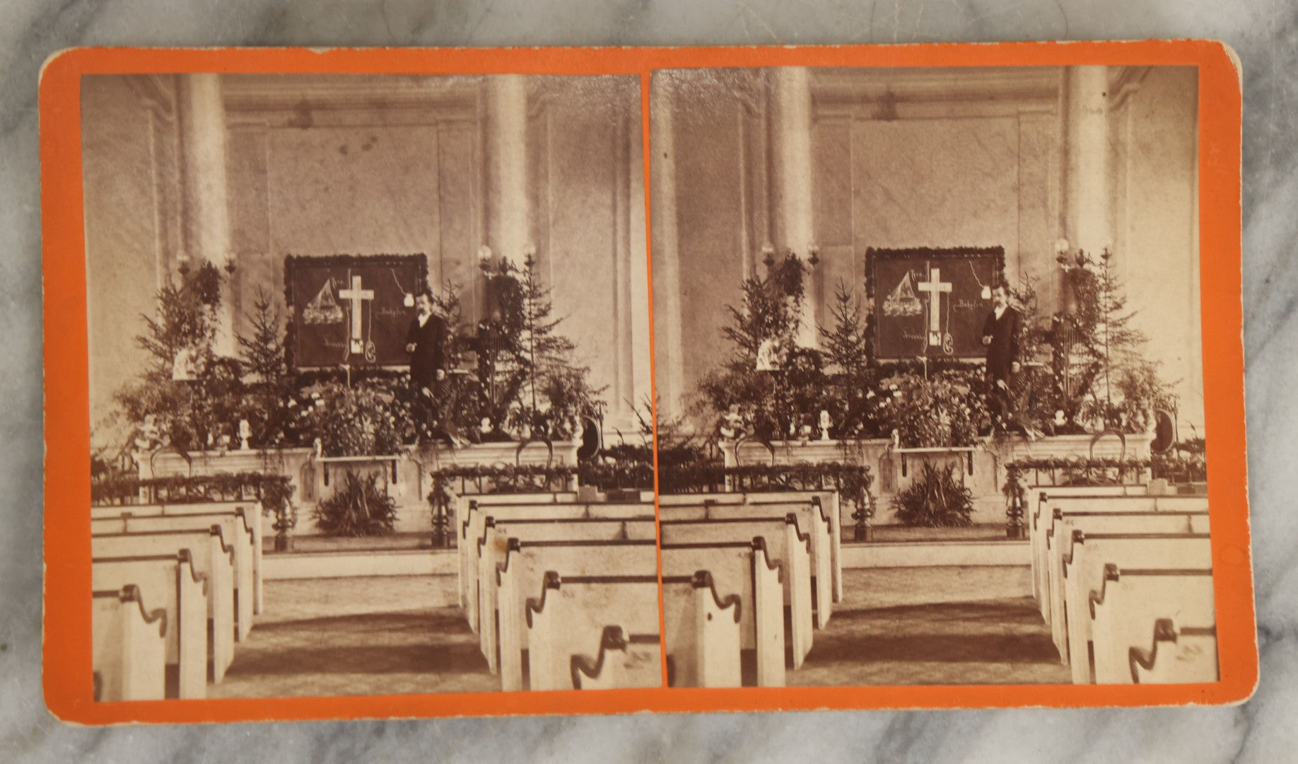 Lot 152 - Grouping Of Four Antique Stereo Cards Including Kitten Tired Of Play, Funeral Flowers, President Mckinley, Etc