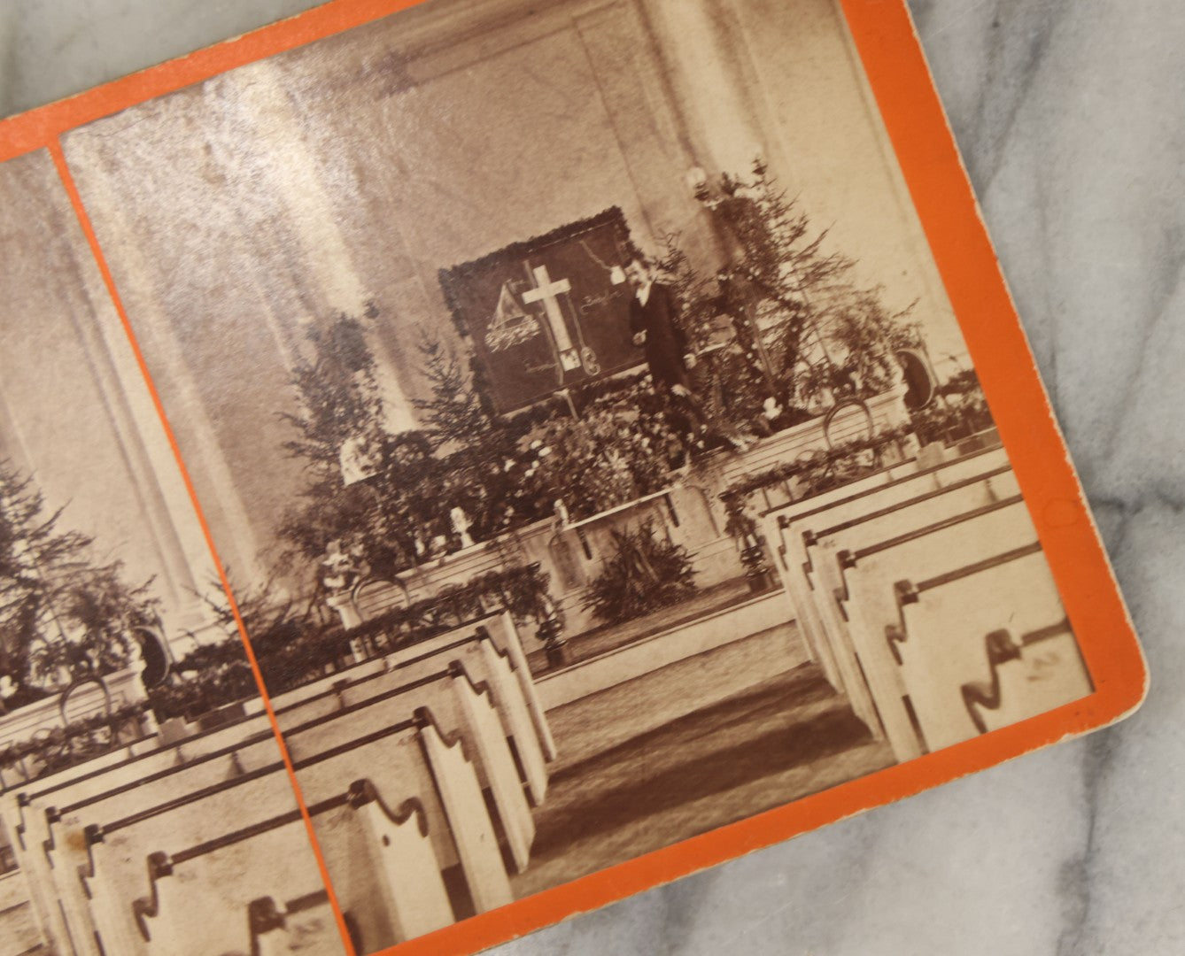 Lot 152 - Grouping Of Four Antique Stereo Cards Including Kitten Tired Of Play, Funeral Flowers, President Mckinley, Etc