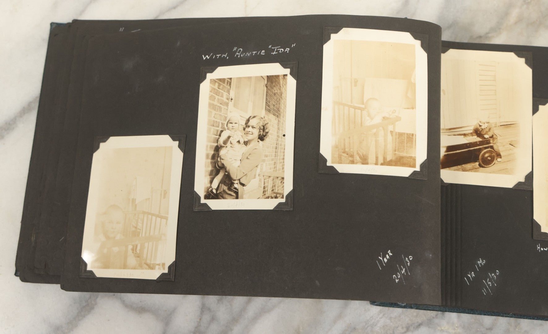 Lot 160 - Vintage Snapshot Family Photo Album Showing Photos Of The Childhood Of Patricia Mcgary Dowie, 1929 And On