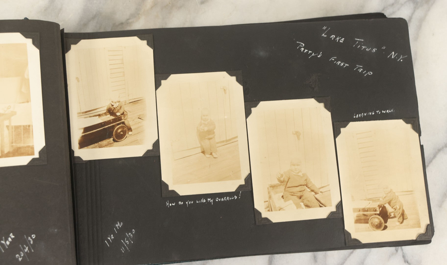 Lot 160 - Vintage Snapshot Family Photo Album Showing Photos Of The Childhood Of Patricia Mcgary Dowie, 1929 And On