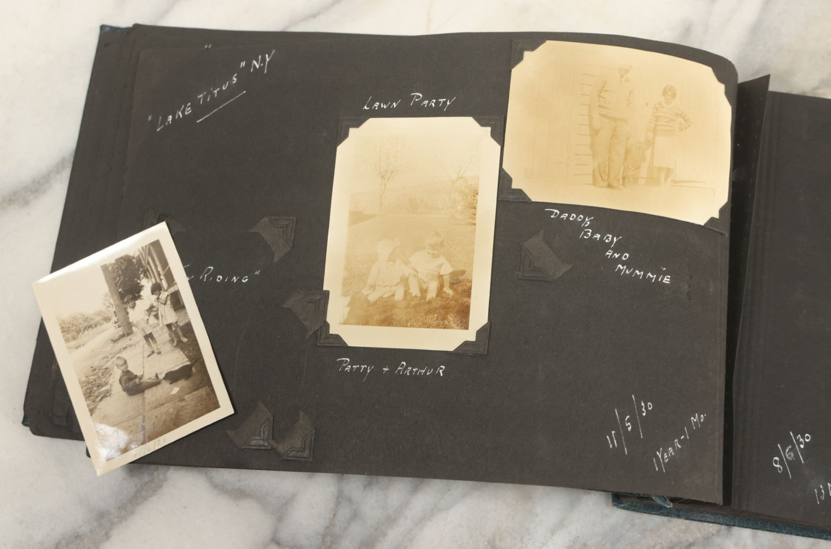 Lot 160 - Vintage Snapshot Family Photo Album Showing Photos Of The Childhood Of Patricia Mcgary Dowie, 1929 And On