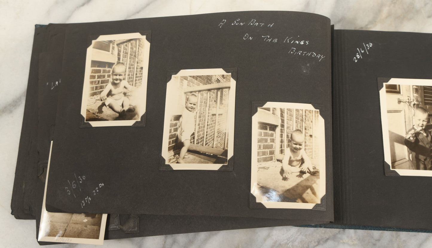 Lot 160 - Vintage Snapshot Family Photo Album Showing Photos Of The Childhood Of Patricia Mcgary Dowie, 1929 And On