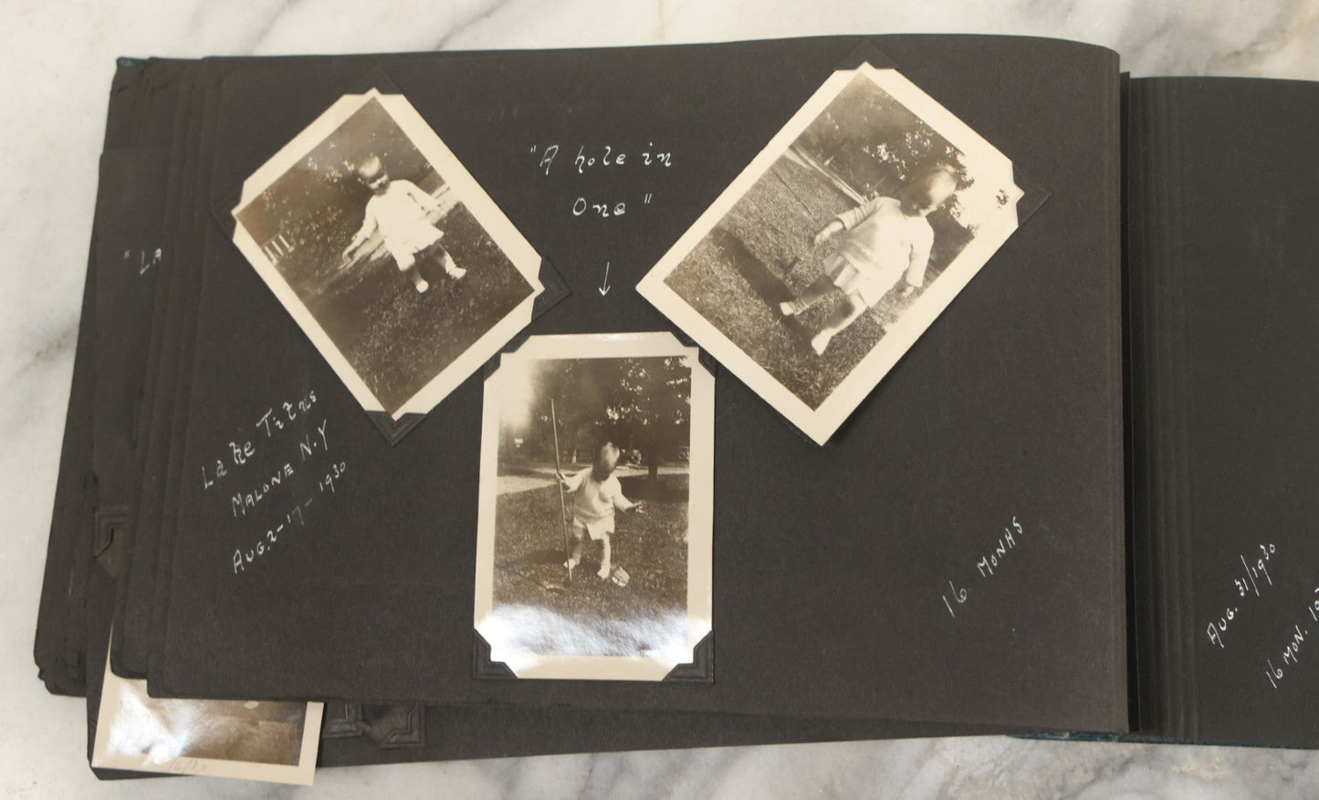 Lot 160 - Vintage Snapshot Family Photo Album Showing Photos Of The Childhood Of Patricia Mcgary Dowie, 1929 And On