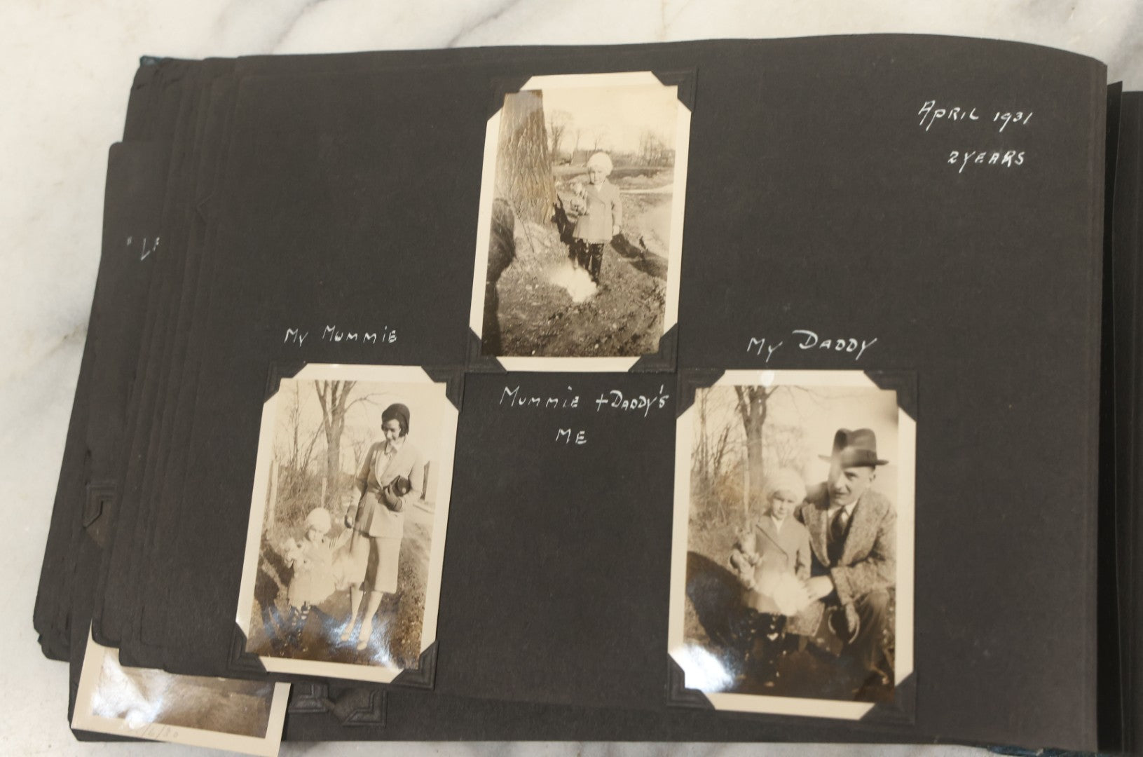 Lot 160 - Vintage Snapshot Family Photo Album Showing Photos Of The Childhood Of Patricia Mcgary Dowie, 1929 And On