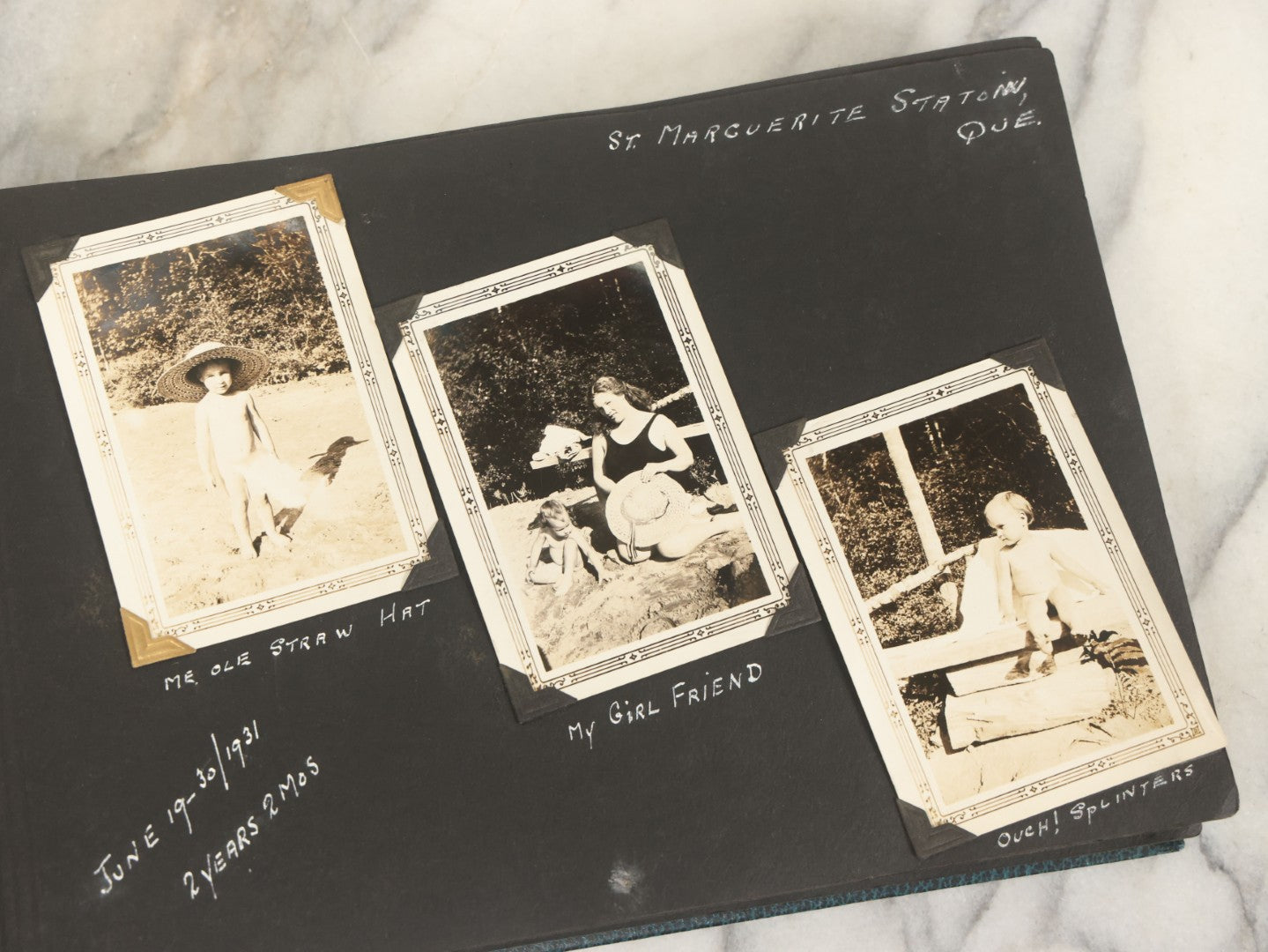 Lot 160 - Vintage Snapshot Family Photo Album Showing Photos Of The Childhood Of Patricia Mcgary Dowie, 1929 And On