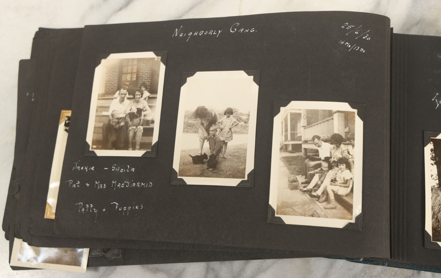 Lot 160 - Vintage Snapshot Family Photo Album Showing Photos Of The Childhood Of Patricia Mcgary Dowie, 1929 And On