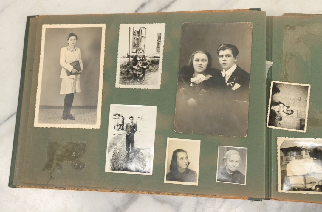 Lot 161 - Vintage Snapshot Photo Album Including Many Photos Of A Funeral, Casket, Etc., Note Many Photos Removed, Cut Out